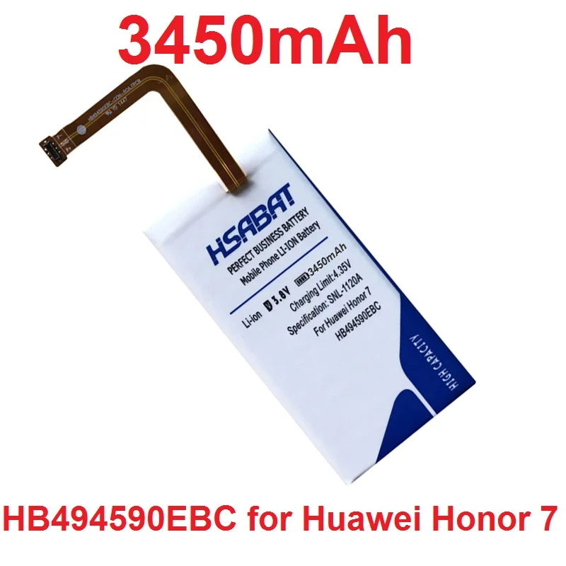imágenes para HSABAT 3450 mAh Batería para Huawei Honor 7 G620 HB494590EBC G628 imágenes para HSABAT 3450 mAh Batería para Huawei Honor 7 G620 HB494590EBC G628