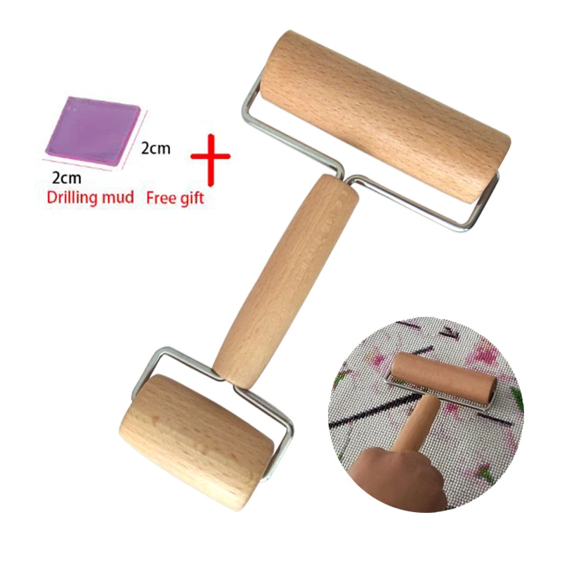 

DIY Diamond Painting Tool double Head Wooden Roller Adult Rhinestone Embroidery Painting by Digital Set