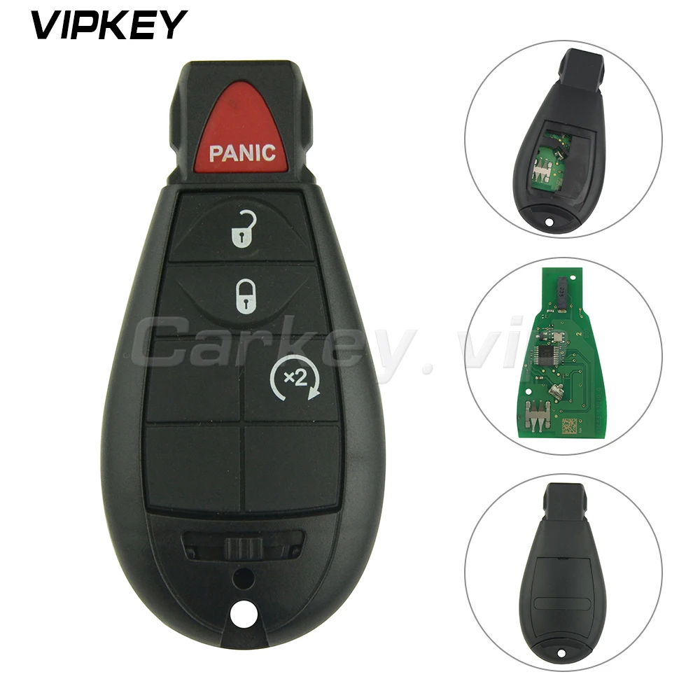 

Remotekey car remote key for Chrysler Dodge Challenger Charger Journey Jeep Commander 300 M3N5WY783X 4 button 434Mhz