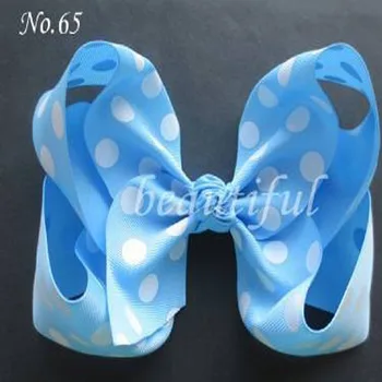 

10 BLESSING Good Girl 7 Inch ABC Hair Bow Clip 2.5" Grosgrain Ribbon 79 No.
