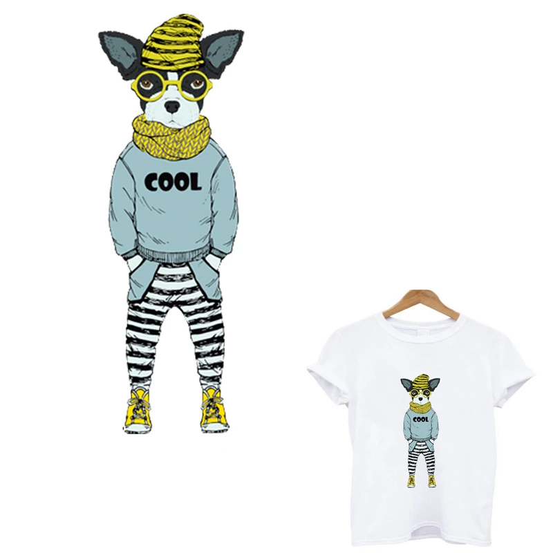 

Personality animals patch transfert thermocollants t-shirt ironing applications for clothing stripes for clothes iron on patches