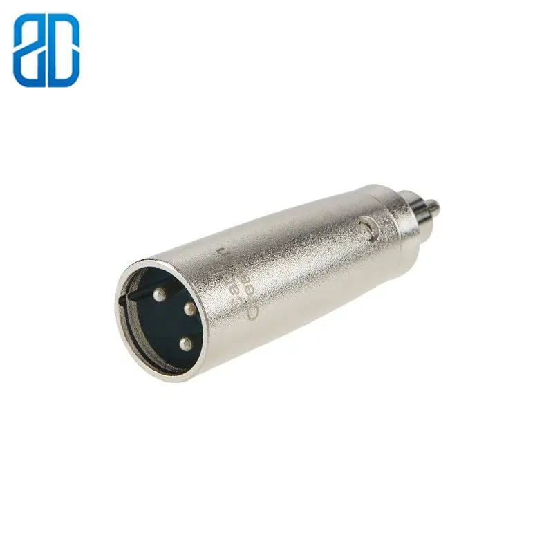 Адаптер Canon XLR папа-папа 3-контактный переходник из в RCA для микрофона Hi-Fi стерео