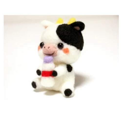 5cm The Chinese Zodiac wool needlepoint kit wool felt needle felting pendant craft needlecraft DIY handmade needle felting kit wool felting kit needle felting painting kit