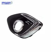 Высокое качество для Мицубиси ASX 2013 светодиодный DRL Дневной ходовой светильник бампер передняя противотуманная фара с затемнением 12 в автомобильный стиль реле