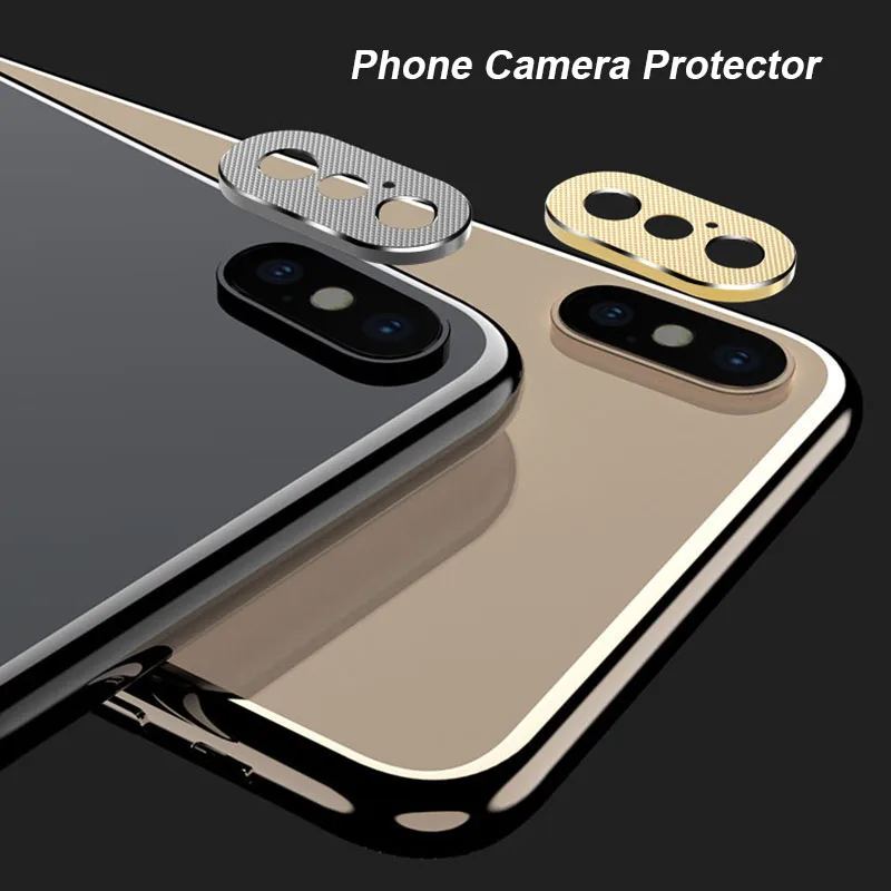 Luxury Phone Camera Lens Protector For iPhone X 10 XR 7 8 Plus Metal