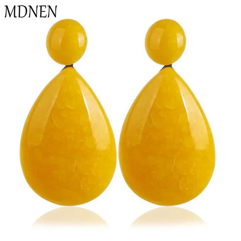 

Vintage Acrylic Earrings for Women Yellow Neon Green Resin Drop Dangle Earings Bohemian Wedding Earing 2019 Boho Fashion Jewelry