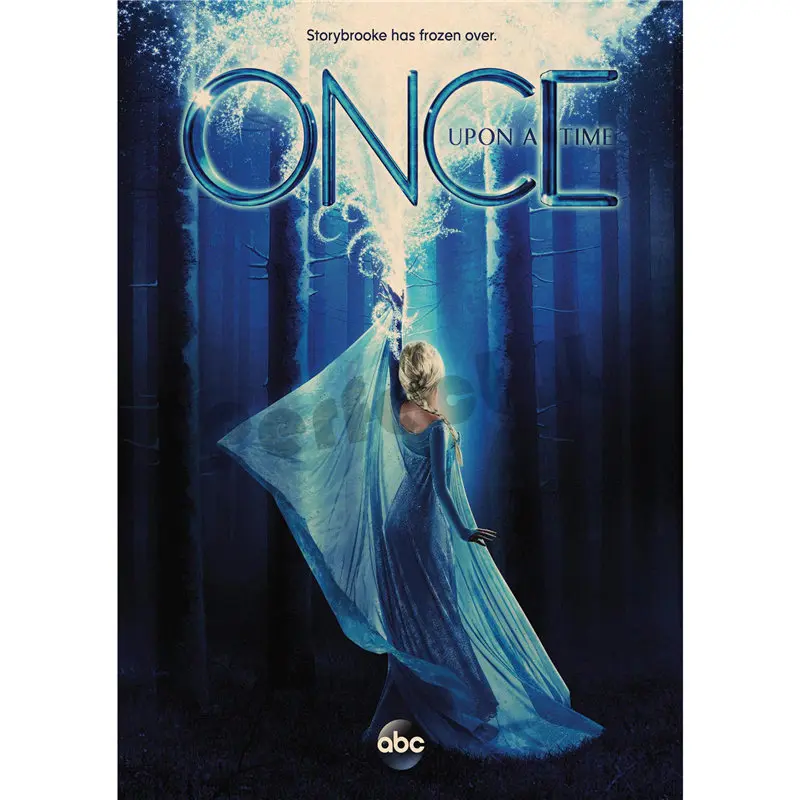 Темный хаки Once Upon a Time домашний интерьер украшения Крафт Фильм плакат рисунок core наклейки на стену - Цвет: Темный хаки
