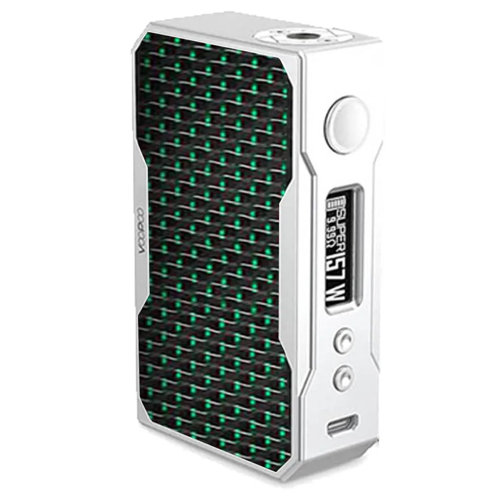 VOOPOO DRAG 2 177 Вт TC коробка мод электронная сигарета и Drag 157 Вт коробка мод Vape с US GENE chip TC смола коробка мод - Цвет: Black Green Drag157W