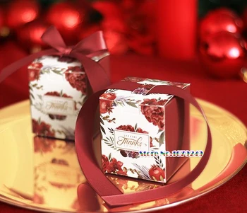 

Red Wedding Pastry Cookies candy Box, biscuit Chocolates box pie candy Gift Children's Boxes