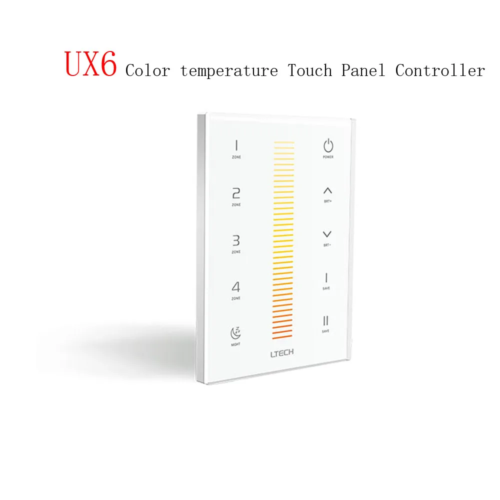 

LTECH UX6 Led Color temperature Touch Panel Controller Input Voltage DC5V