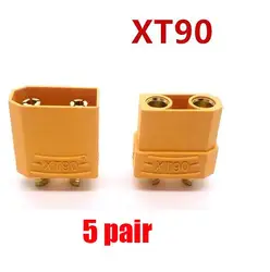 10-Pack XT Series Bullet Connectors for RC Battery and Vehicle Applications (XT90)
