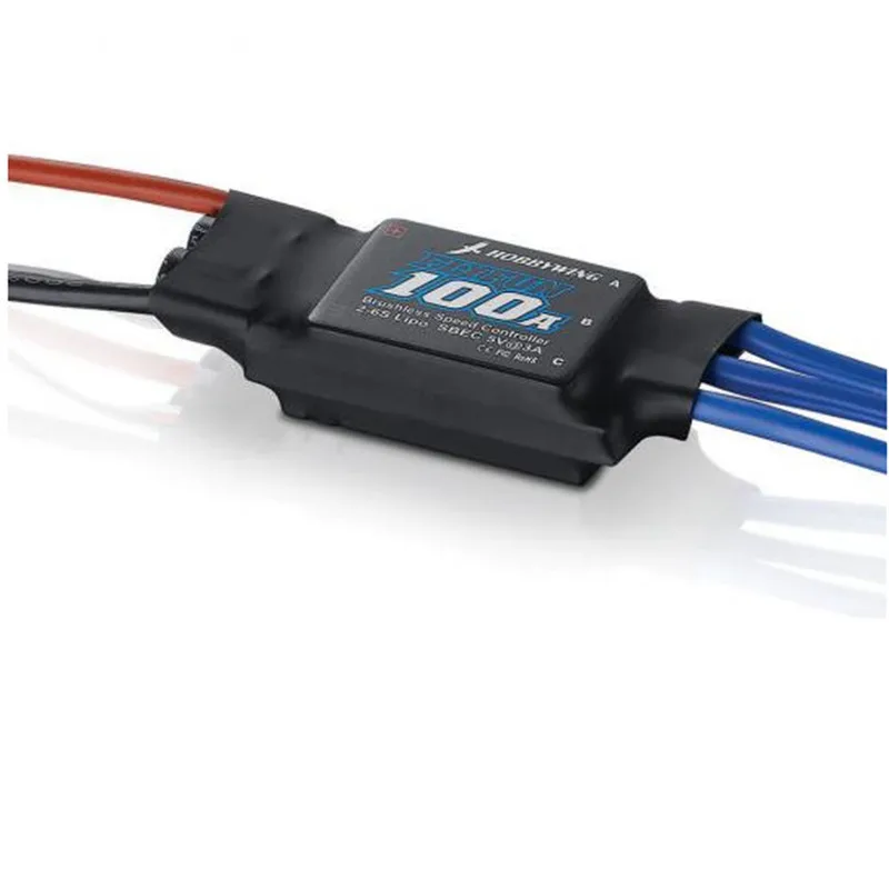 

Hobbywing Flyfun 100A V4 ESC 2-6s Brushless Electric Speed Controller for RC Multicopters