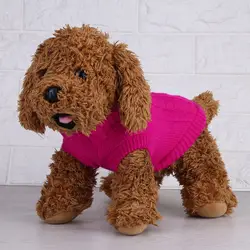 Pet puppy Мода свитер животное щенок куртка Кошка Собака свитер теплая одежда вязаная куртка зимняя одежда 3 размера