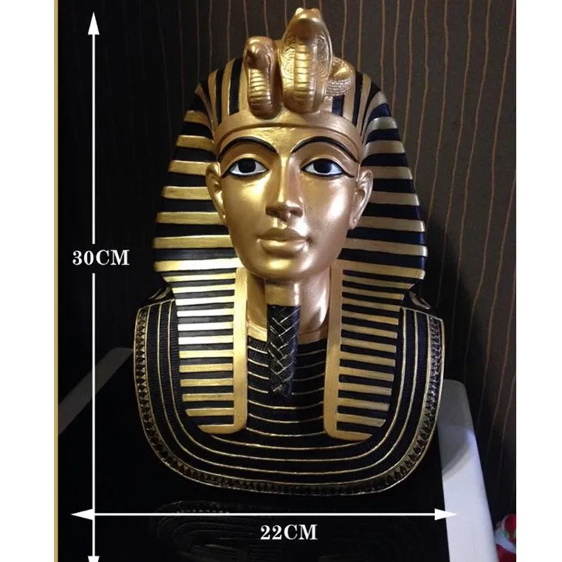 Египетский фараон фигурка тутанхамун статуя украшение для дома полимерное декоративное украшение ручной работы аксессуары египетская Статуэтка ремесла R1306