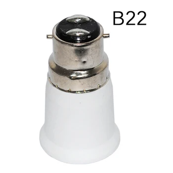 

B22 to E27 adapter High quality PC material fireproof material socket adapter for Led Bulb