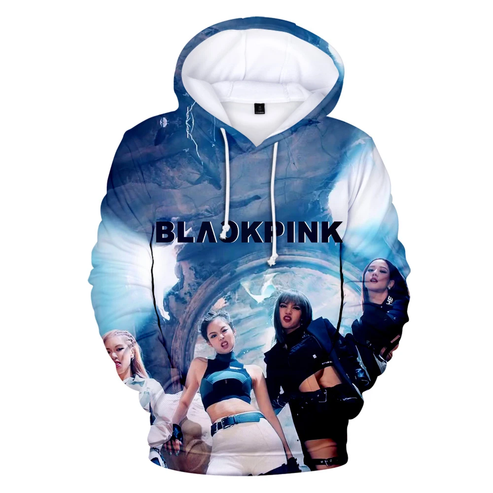 

2019 new blackpink 3D hooded male sweatshirt music fans hoodie 3D printed hoodies men Crush charm Hip hop top size XXS-4XL