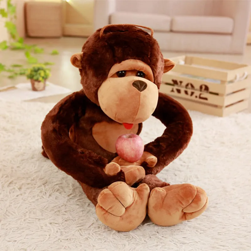 MIAOOWA 1PC 80CM Big Size Monkey Gibbon Doll Plush Toys Cute Monkey Plush Doll Animal Gorilla Doll Kids Children Birthday Gifts