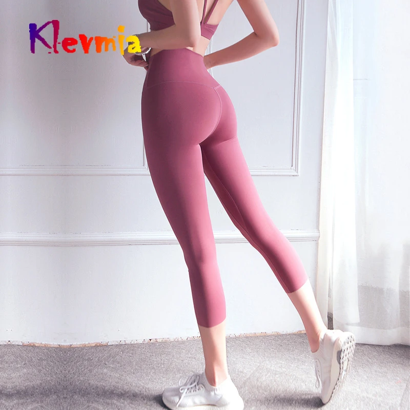 

New Naked Feeling Yoga Pants Women Push Up Hip Skinny Sports Leggings Gym Running Pants Yoga Legging Woman Sportswear