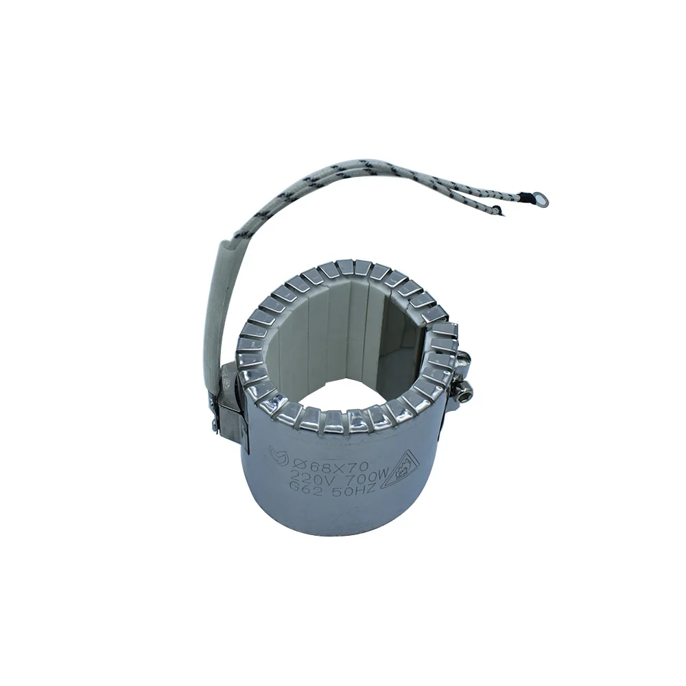 

110V/220V/380V 68x70mm Ceramic Band Heater 68mm Inside Diameter 70mm Height 740W Electric Heating Element Customized Welcomed