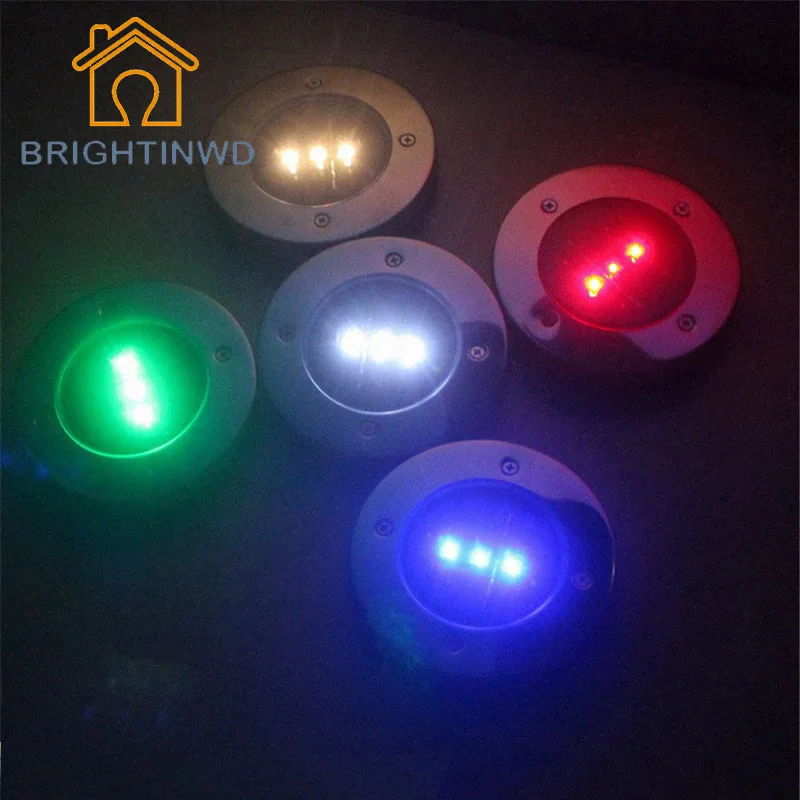 Светодиодный светильник Lampe Solaire 3 светодиодный для сада травяной солнечный