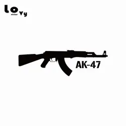 Калашников AK-47 виниловая Автомобильная наклейка мультфильм пистолет автомобиля Наклейка для автомобиля окна двери кузова украшения