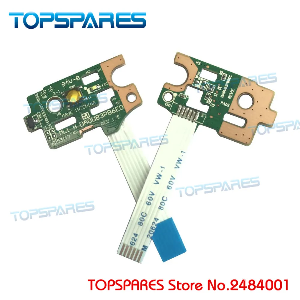 

GenuinePower switch Button Board For HP Pavilion 15-N 14-N 15-F DAOU83PB6EC Power switch Button Board ON/OFF Series