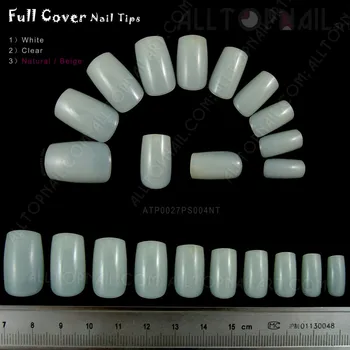 

200 Sets French Acrylic Artificial Fake Salon Nails PRO Natural Full Cover False Nail Art Tips