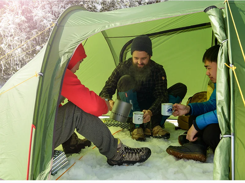 Naturehike сверхлегкий 2-3 человек палатка Открытый Кемпинг Альпинизм одна спальня съемный туннель 4 сезона палатка