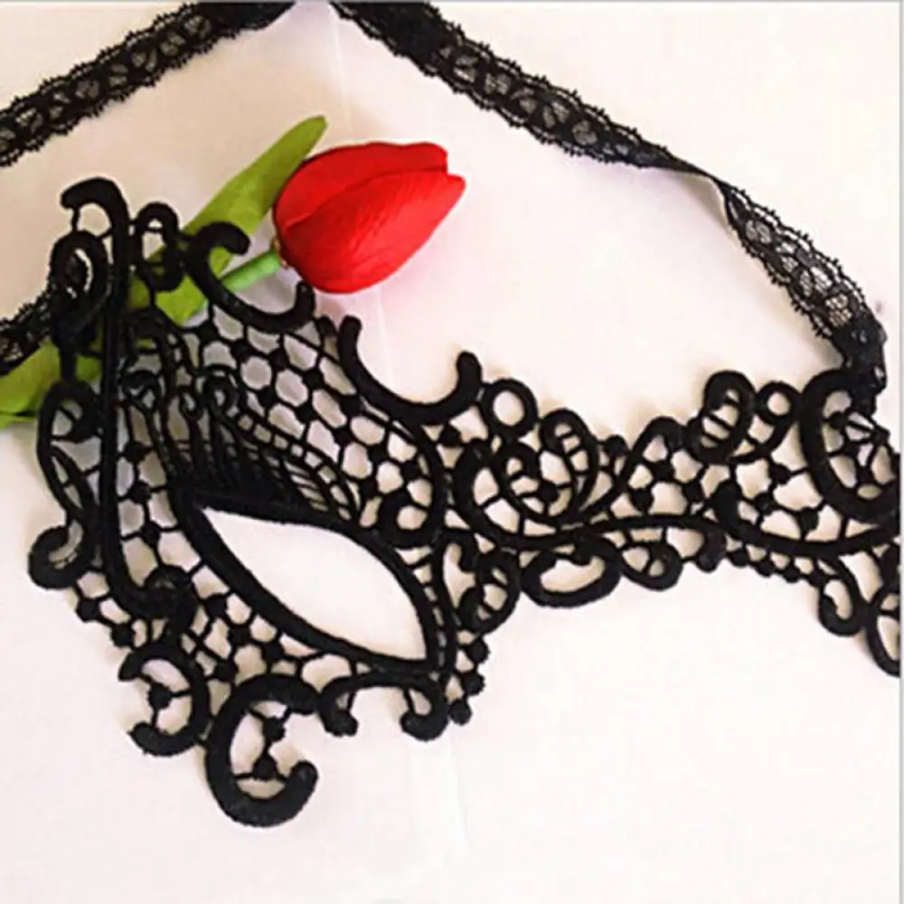1 шт. черный женский сексуальный кружевной глаз маска на пол-лица для карнавала Хэллоуин Маскарад венецианский костюм аноним Марди