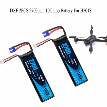 

DXF 2PCS Hubsan H501C H501S X4 7.4V 2700mAh lipo battery 10C 20WH For RC Quadcopter Drone Parts