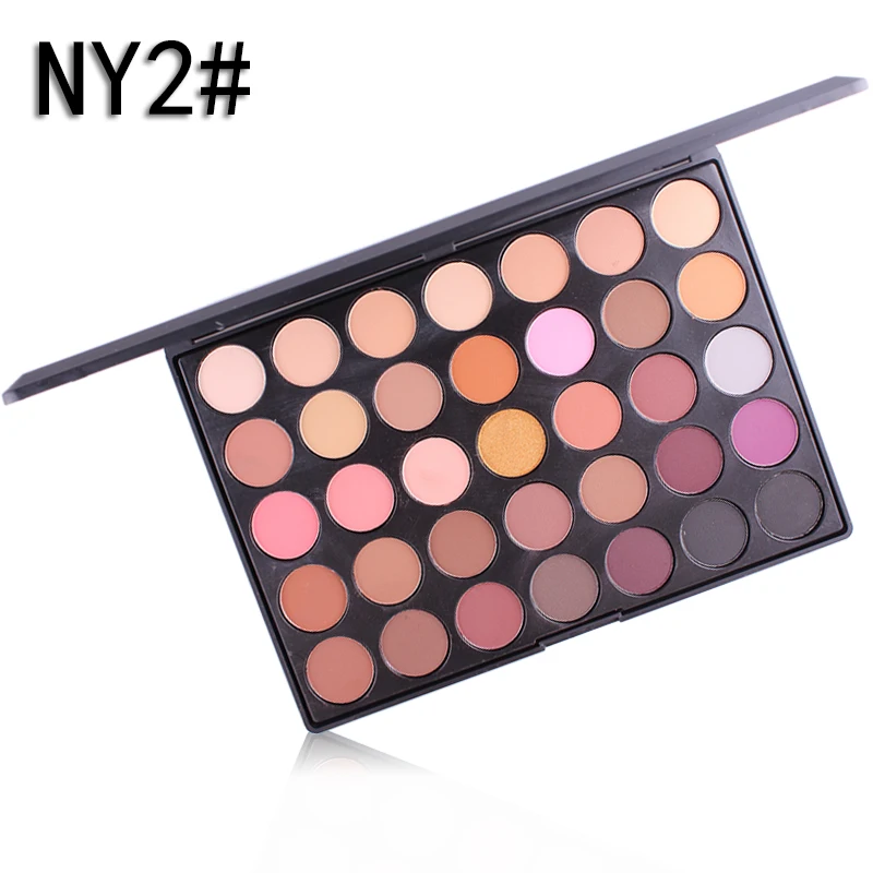 Мисс Роуз 35 Цвета палитра теней Матовая Shimmer Тени Make Up Набор Длительное Природный Shimmer Косметика MS137