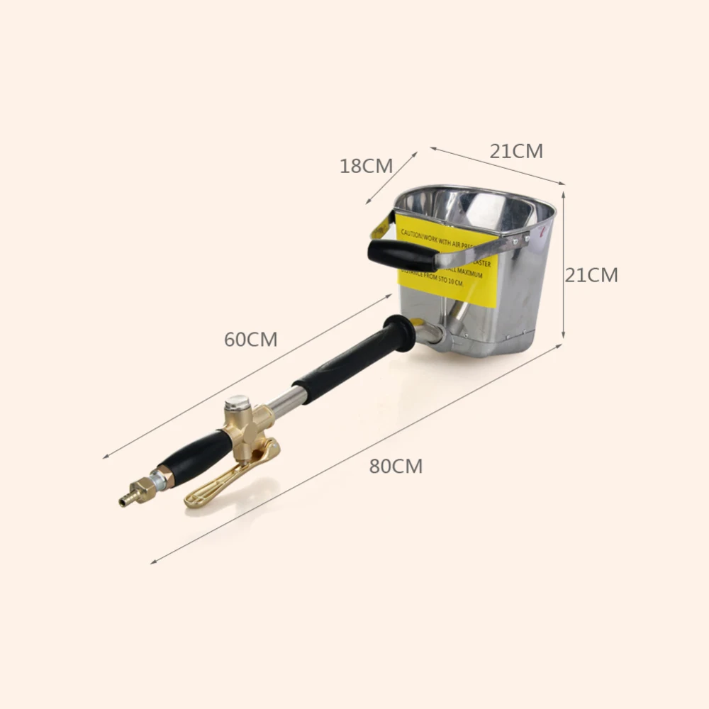 Минометный опрыскиватель настенный минометный пистолет Штукатурная лопатка бункер ковш цемент воздушный пистолет-распылитель