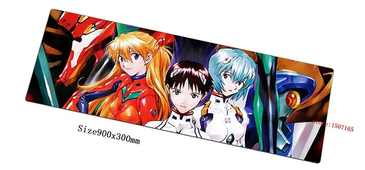 JARKU 900x300x3 мм Neon Genesis Evangelion Коврик для мыши игровой коврик для мыши геймер Коврик для мыши игровой компьютерный коврик для ноутбука игровой коврик - Цвет: Size 900x300x3mm