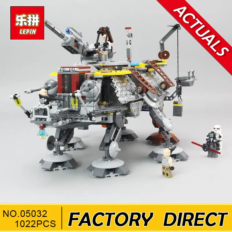 

LEPIN Star Series War 05032 1022Pcs Captain Rex's AT-TE 75157 Building Blocks Compatible with Star Wars Boys Toys Gift