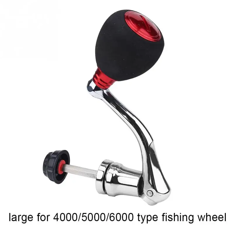 Fishing Power Knob Reel 8MM All Metal Fishing Wheel Handle Modification Power Knob Reel for 2000-6000 Model Spinning Reels 