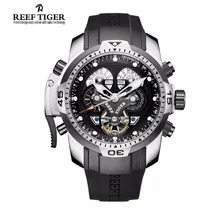 Arrecife Tigre/RT Sport Reloj Para Hombre con Complicado Calendario Perpetuo Acero Dial Grande Reloj Mecánico RGA3503