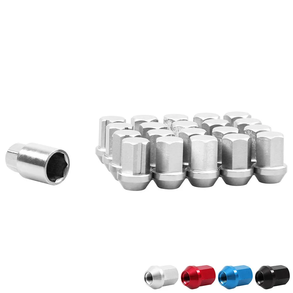 

Racing 35MM Heels Lock Auto Lug Nuts 12X1.5m/12x1.25m Kit For Honda Civic Acorn Rim Forged