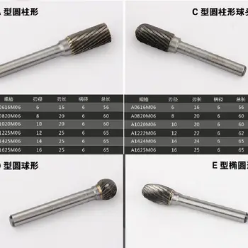 

3pcs/lot LMHGE Carbide Rotary Tool Rotating Burrs Hardmetal TC Cutters Metal Carving Trimming Milling Cutter Grinding Abrasives