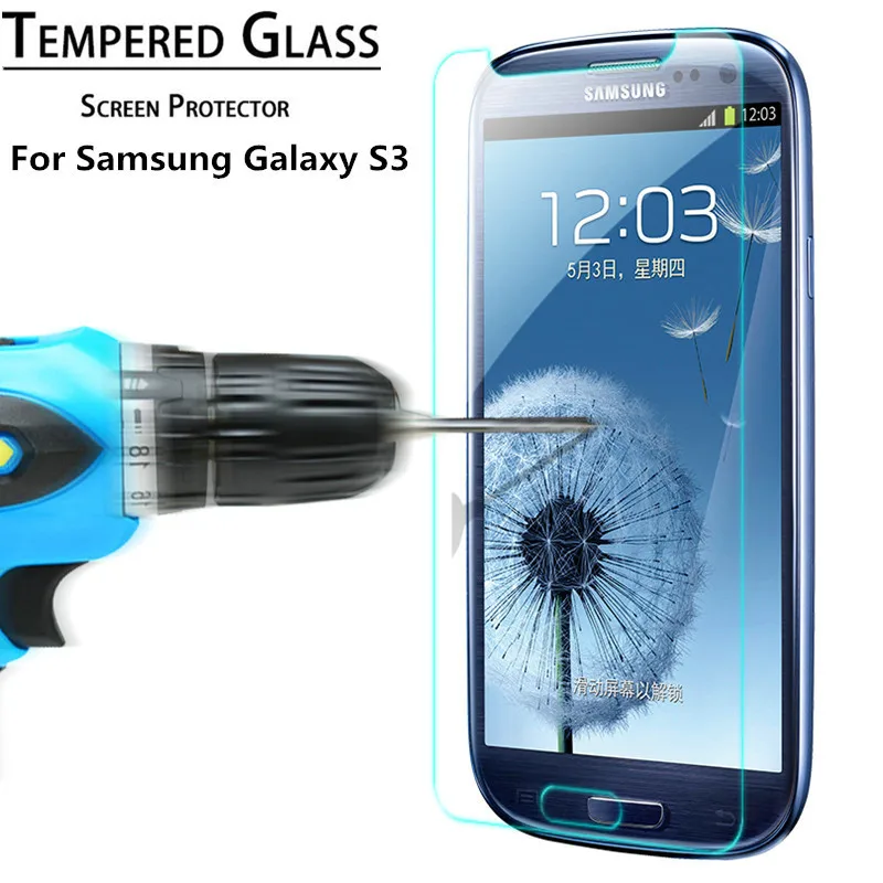 

Protective glass for Samsung Galaxy S3 I9300 SIII S III 3 Tempered Glass for samsung s3 9H Screen Protector Film 2.5D Shatter