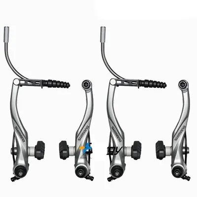 Shimano BR-T4000 Acera BR-T4000 v-тормоз набор MTB Модернизированный BR-M422 передний и задний комплект черный - Цвет: silver