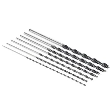 7pcs/set 300mm Extra Long Brad Point High-carbon Steel Wood Drill Bit Three Point Woodworking Drill Metal Drill Bit 7pcs/set 300mm Extra Long Brad Point High-carbon Steel Wood Drill Bit Three Point Woodworking Drill Metal Drill Bit