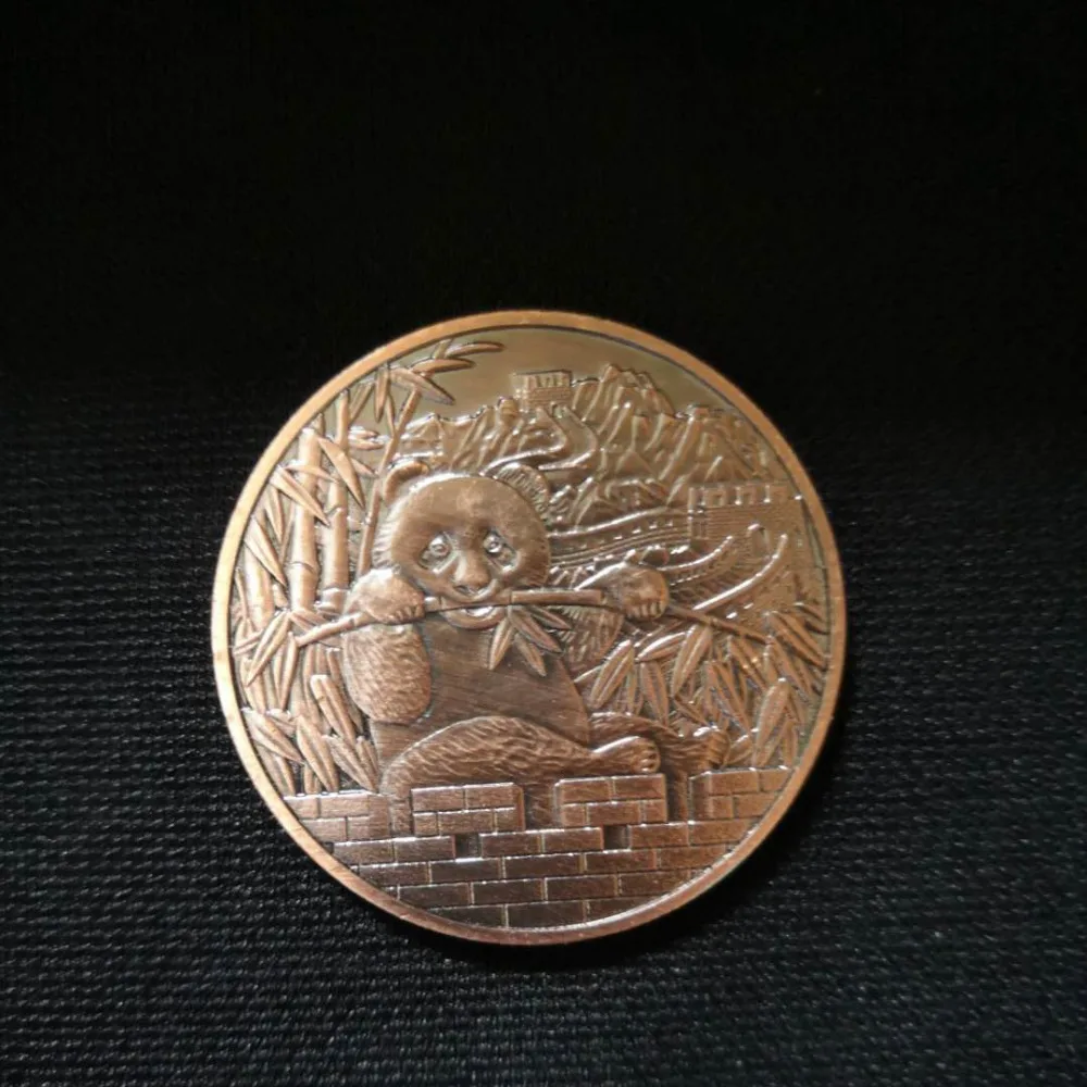 

Chinese cute Animal Panda coin souvenir Commemorative Coins Home Decoration