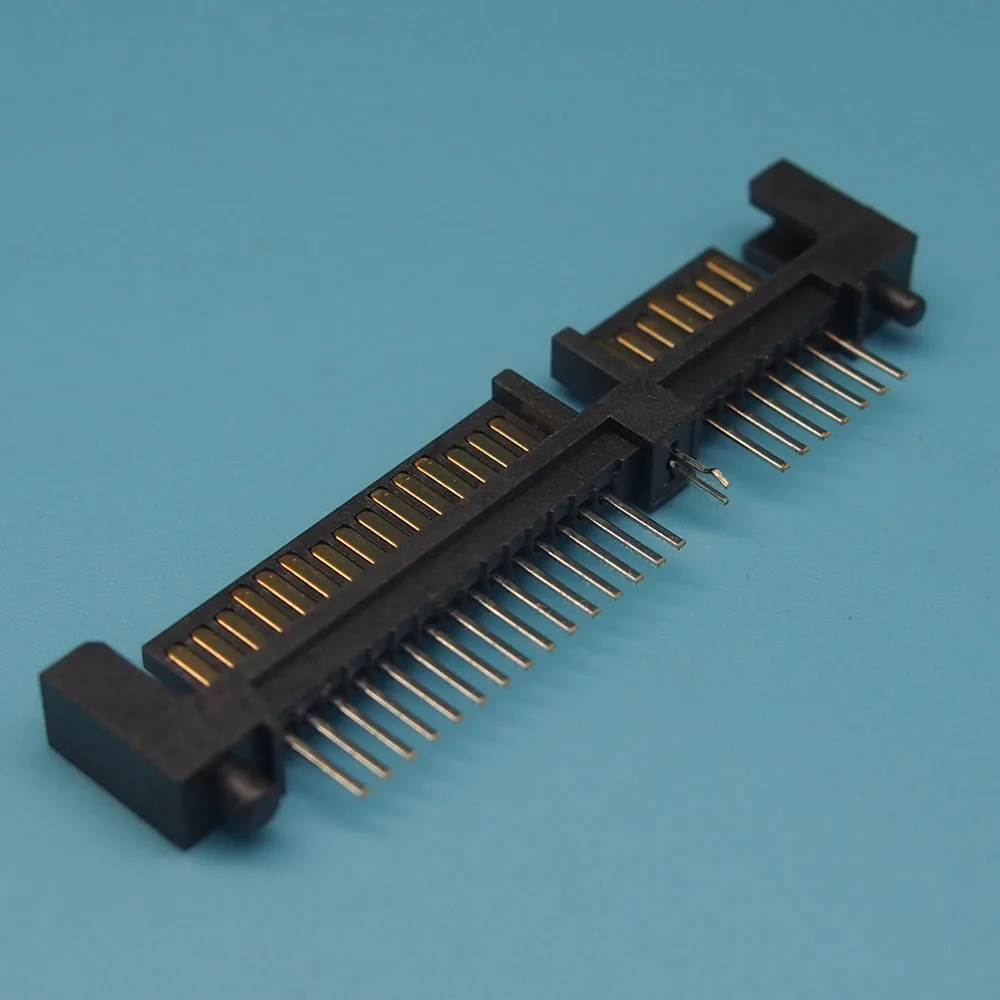 

10pcs/lot SATA Interface Socket SATA Male Plug 7+15P SATA Connector Single Row Vertical