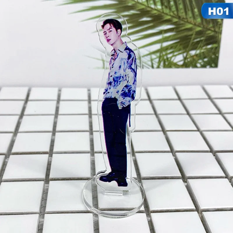 KPOP GOT7 Cartoon Acrylic Stand Plates BamBam YoungJae Mark Jackson JB Jin Young Gyeom Mini Figure Fans Gift Collection - Цвет: 01