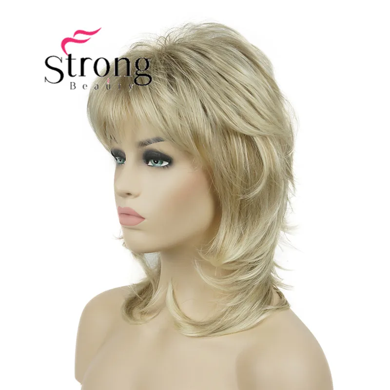 StrongBeauty 1" длинные светлые пушистые перматированные полный синтетический парик парики выбор цвета