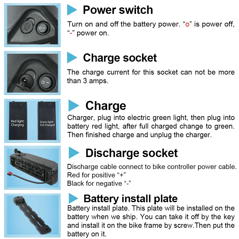 Bluetooth Ebike батарея 52V 17.5Ah 48V 13Ah Hailong Li Ion Акула для 1000W 750W 500W комплекты моторов|Батарея