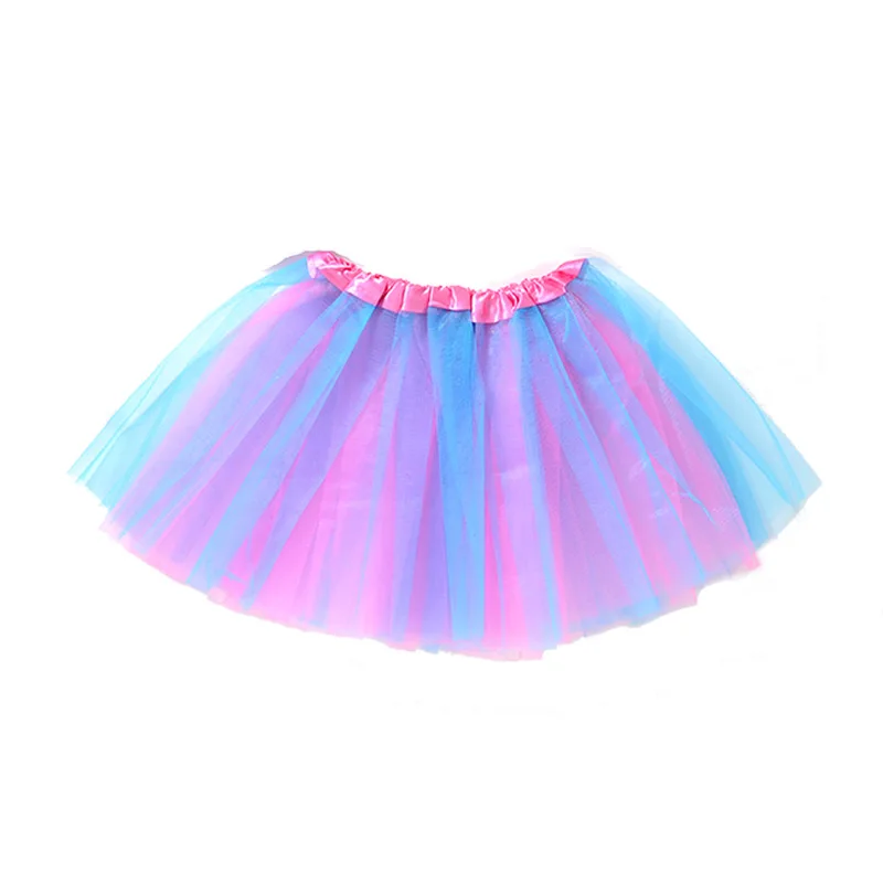 Colorful tutu Комплект из 4 предметов для маленьких девочек Фея Бабочка костюм комплект с крыльями для бальных танцев юбка-пачка палочка и повязка на голову для девочек мини-юбка принцессы пачки - Цвет: Colorful tutu