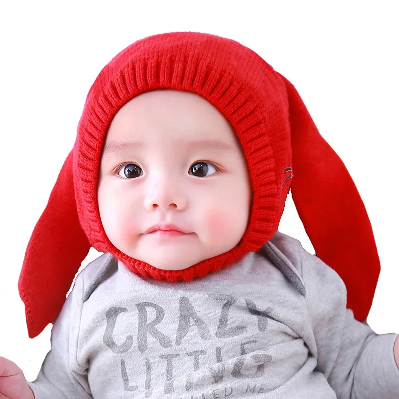 Newborn Lovely Rabbit Boys Cap Baby Girls Hat Winter Accessories Beanie Warm Photography Ears Hats For Props | Детская одежда и