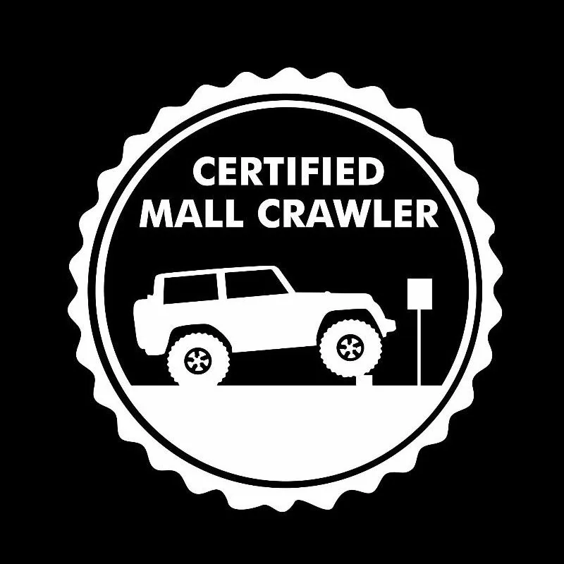 10x10 см Сертифицированный Молл гусеничная наклейка/наклейка для Jeep Wrangler cherokee 4x4