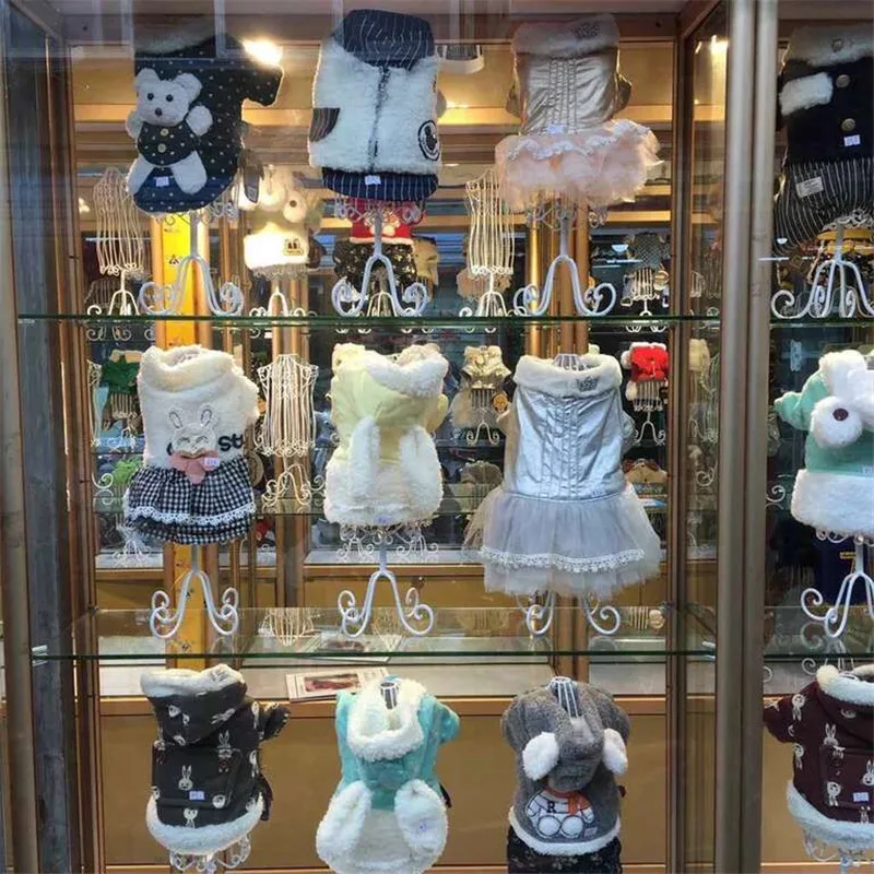 Fashionable Metal font b Pet b font Dog Clothes Display Stand Attractive Dog Clothes Hangers Mannequins